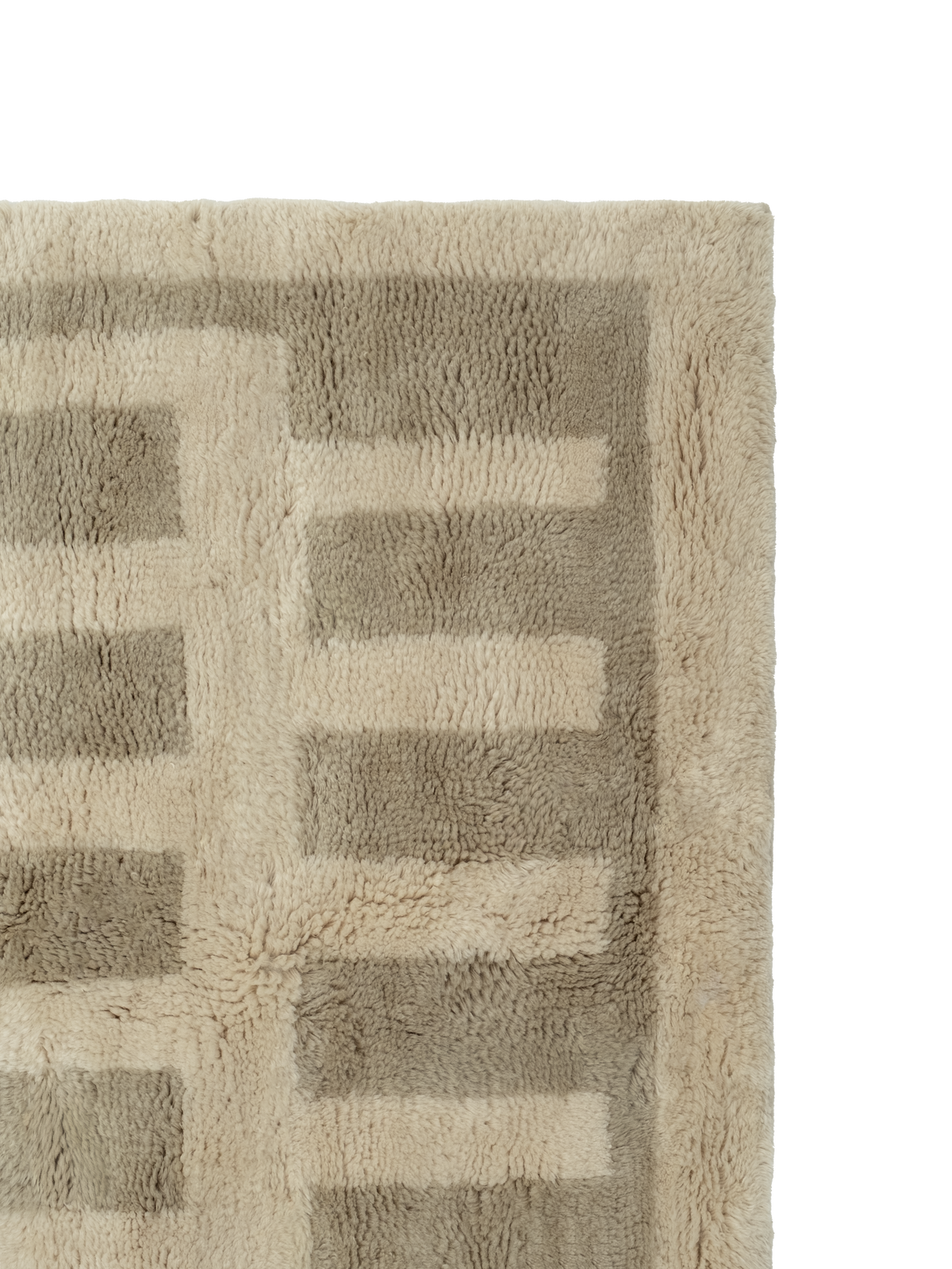 Tasman Neutral Washable Wool Fine Cut Pile Rug