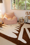 Friends Brown Cotton Feel Rug