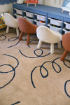 Whimsical Beige Cotton Feel Rug