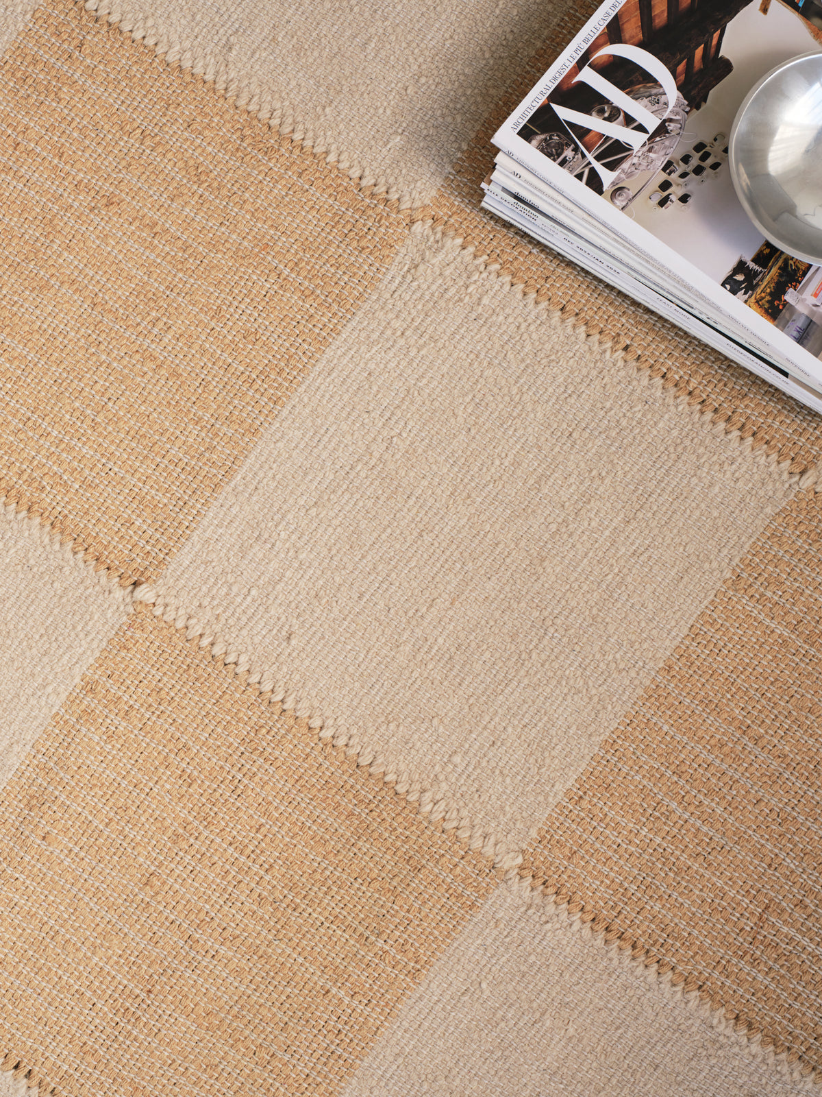 Tile Cream Washable Jute Swatch