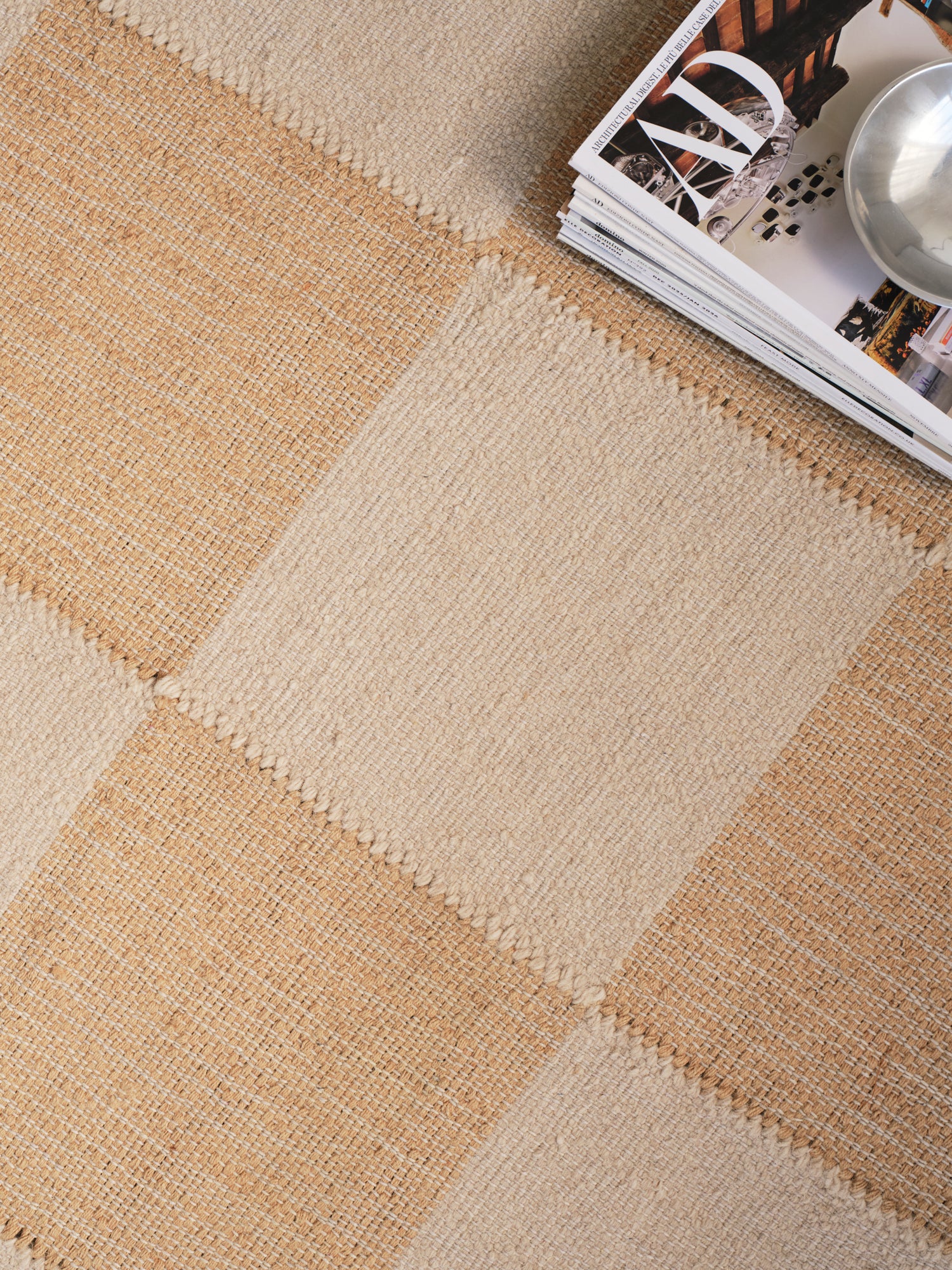 Tile Cream Washable Jute Swatch