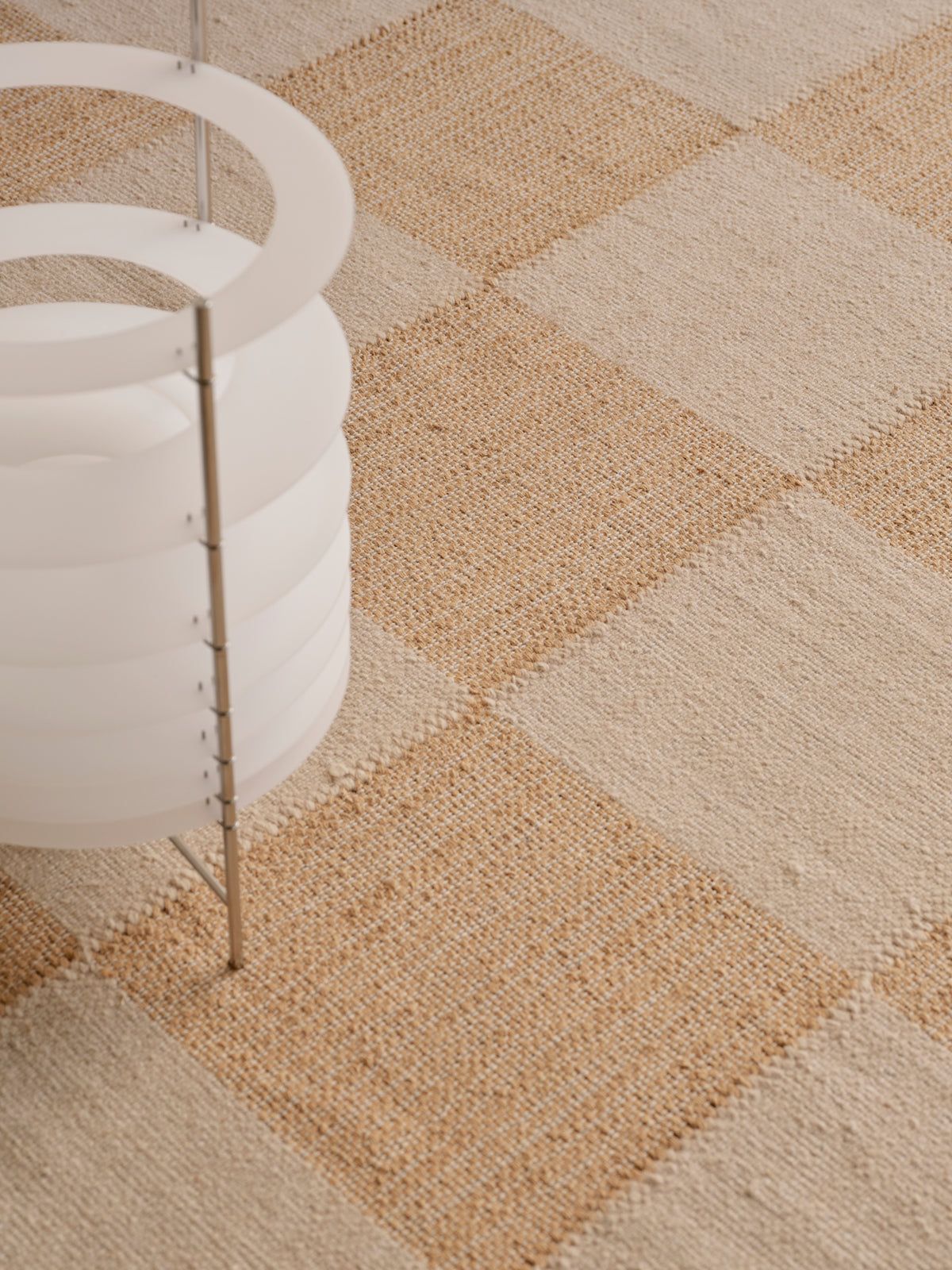 Tile Cream Washable Jute Swatch