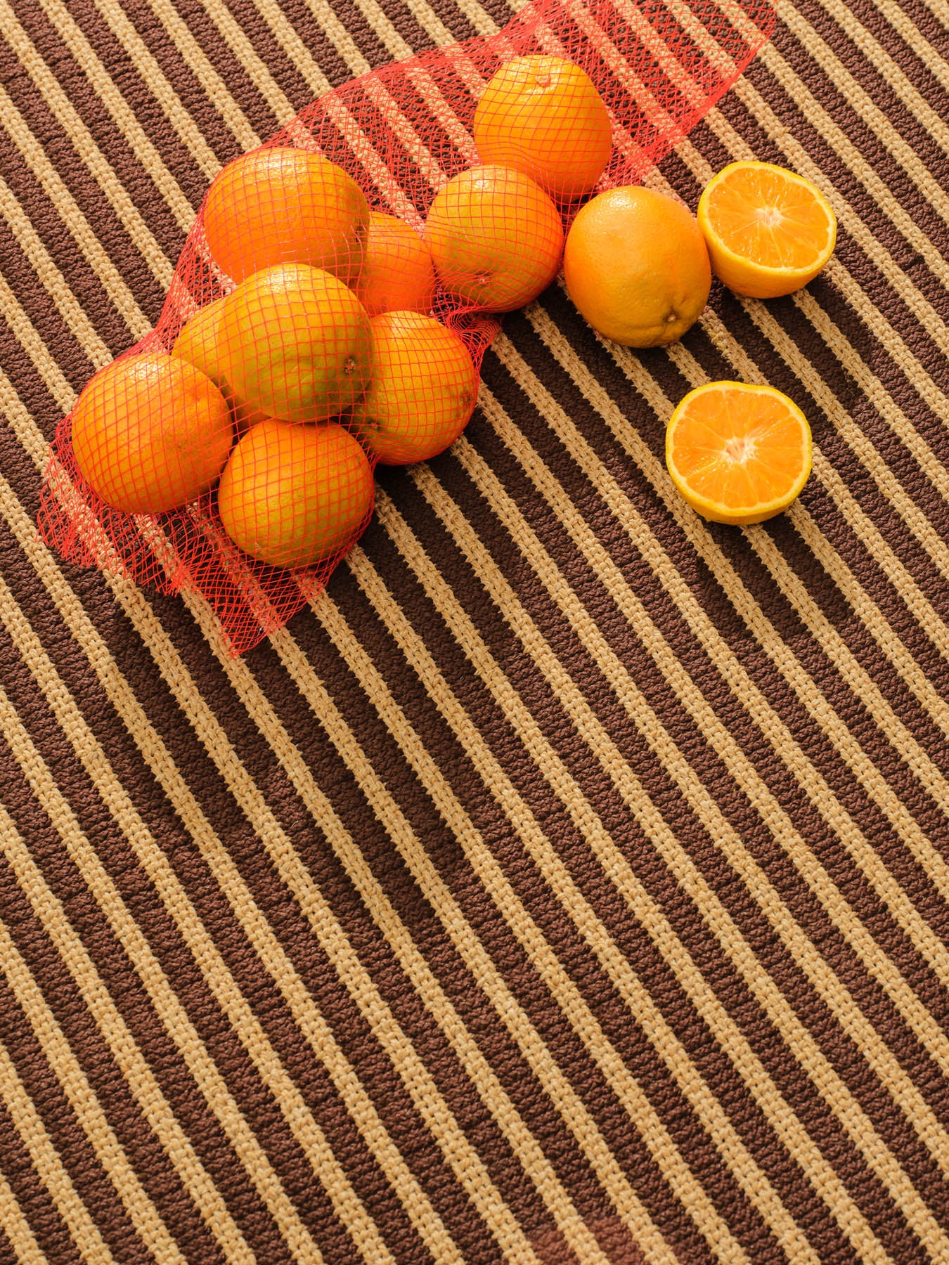 Transition Brown Outdoor Ribbed Rug