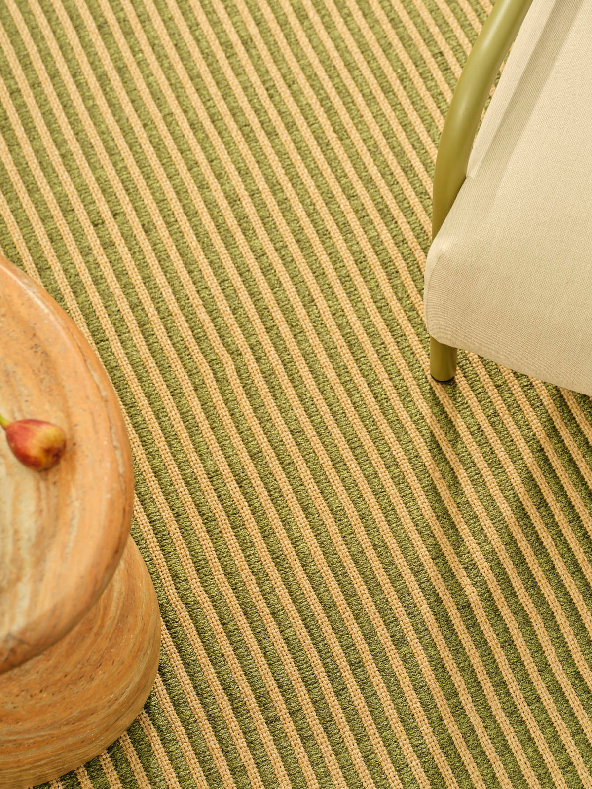 Transition Green Outdoor Ribbed Rug