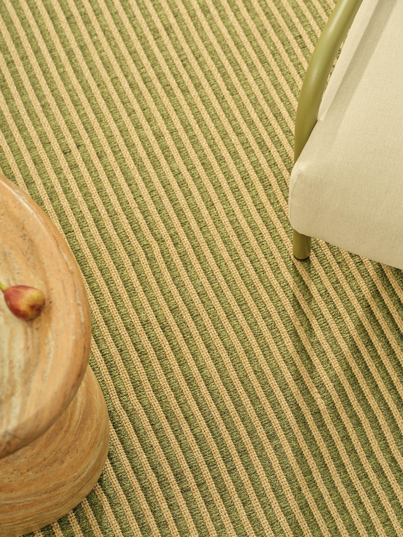 Transition Green Outdoor Ribbed Rug