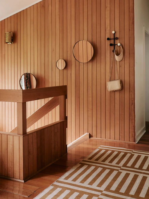 Unboxed yellow new jute rug