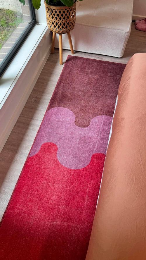 Vault dusty pink chenille rug