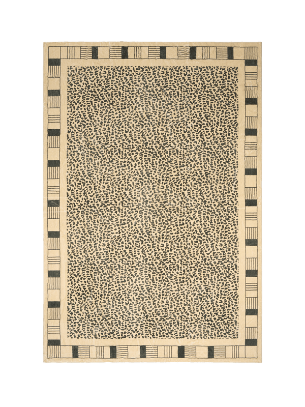 Vendela Gold Printed Rabbit Fur Rug Chenille Rugs double.online Standard System 90x150cm