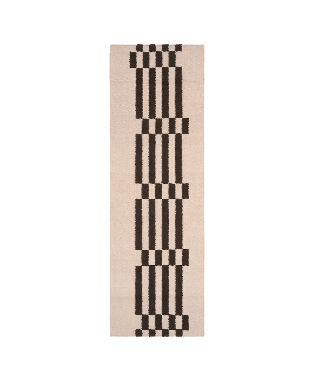 Vestige Ivory Washable Blended Wool Flatweave Runner double.online Standard System 90x150cm