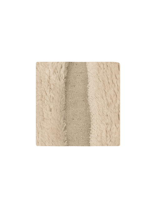 Ember neutral washable wool fine cut pile swatch