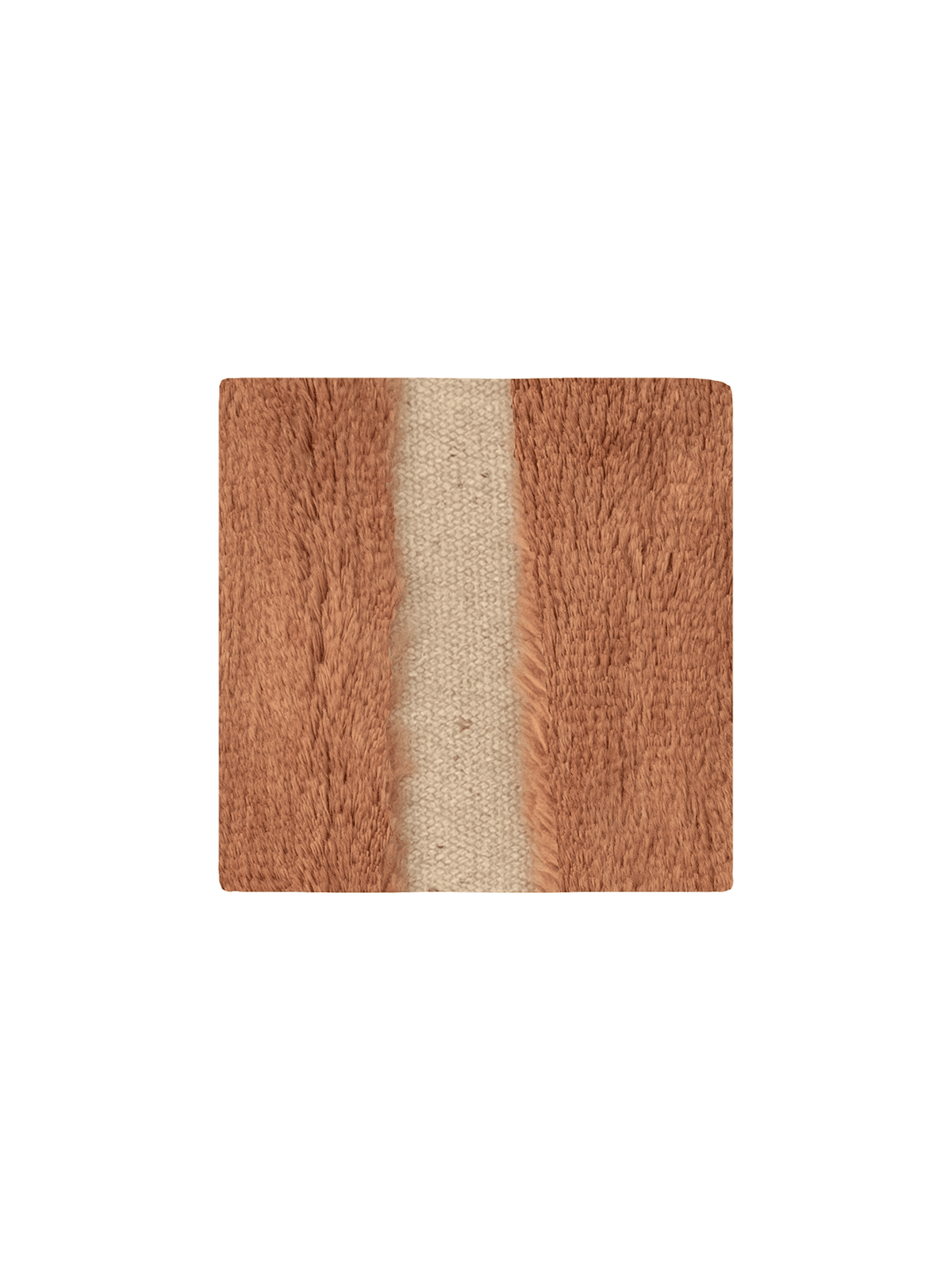 Ember Rust Washable Wool Fine Cut Pile Swatch