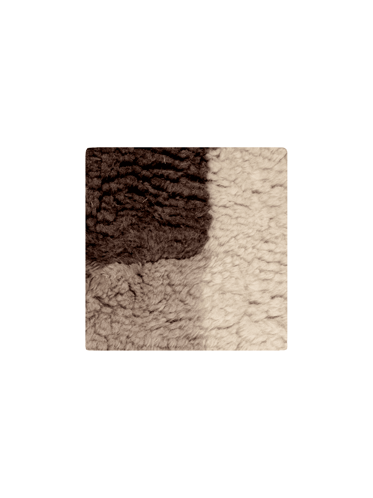 Quoin Brown Washable Wool Fine Cut Pile Swatch
