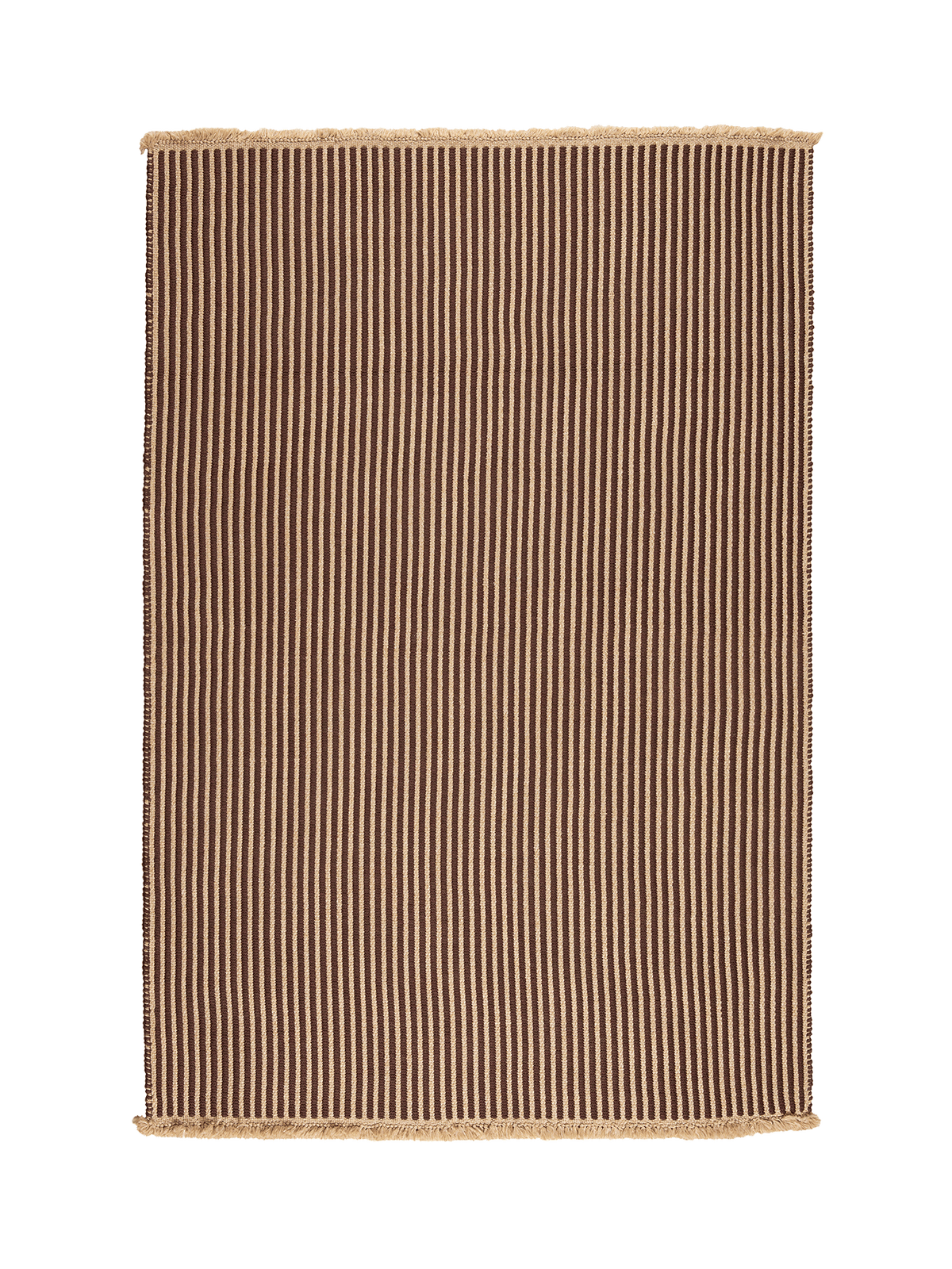 Transition Brown Outdoor Ribbed Rug