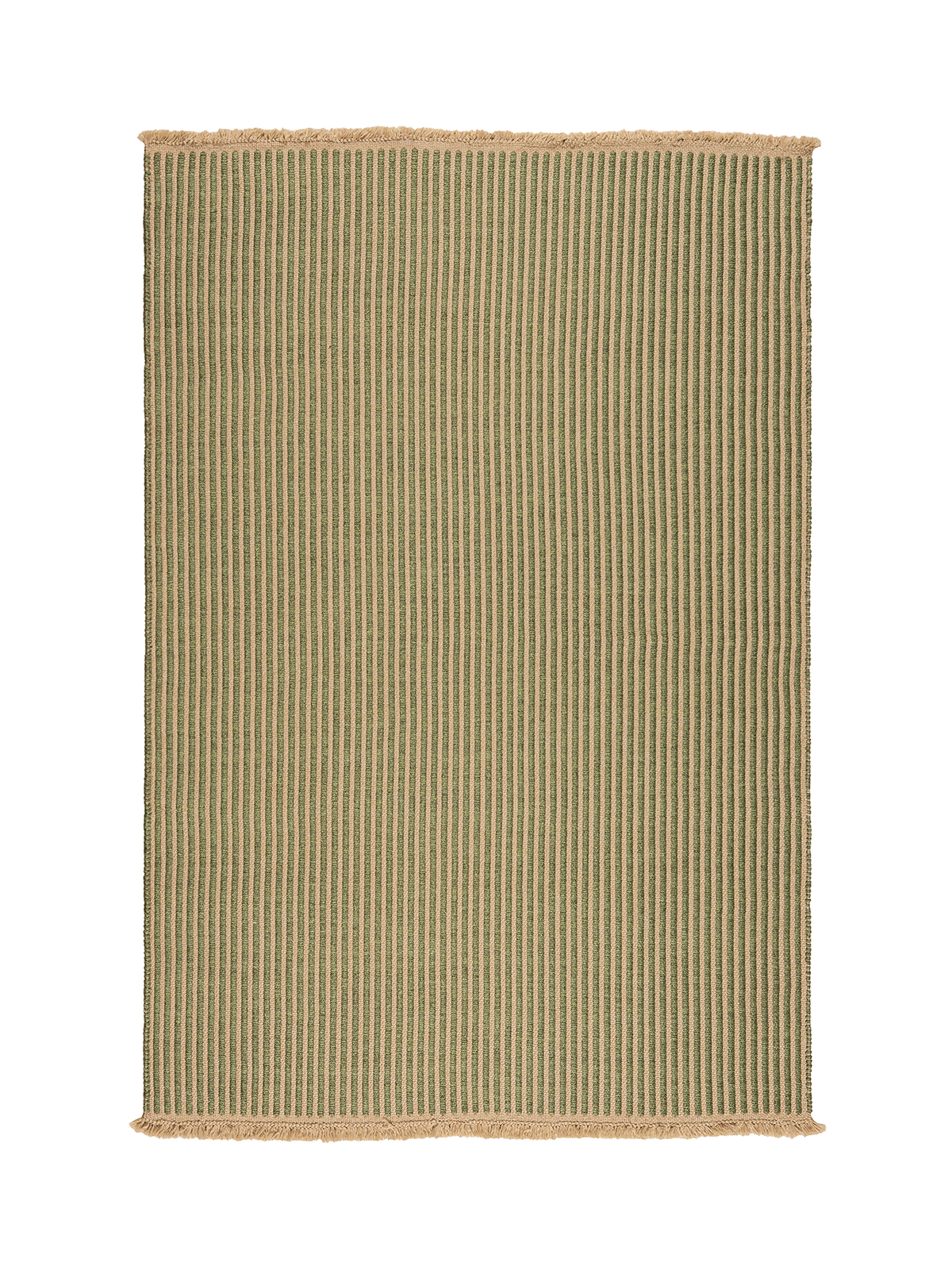 Transition Green Outdoor Ribbed Rug