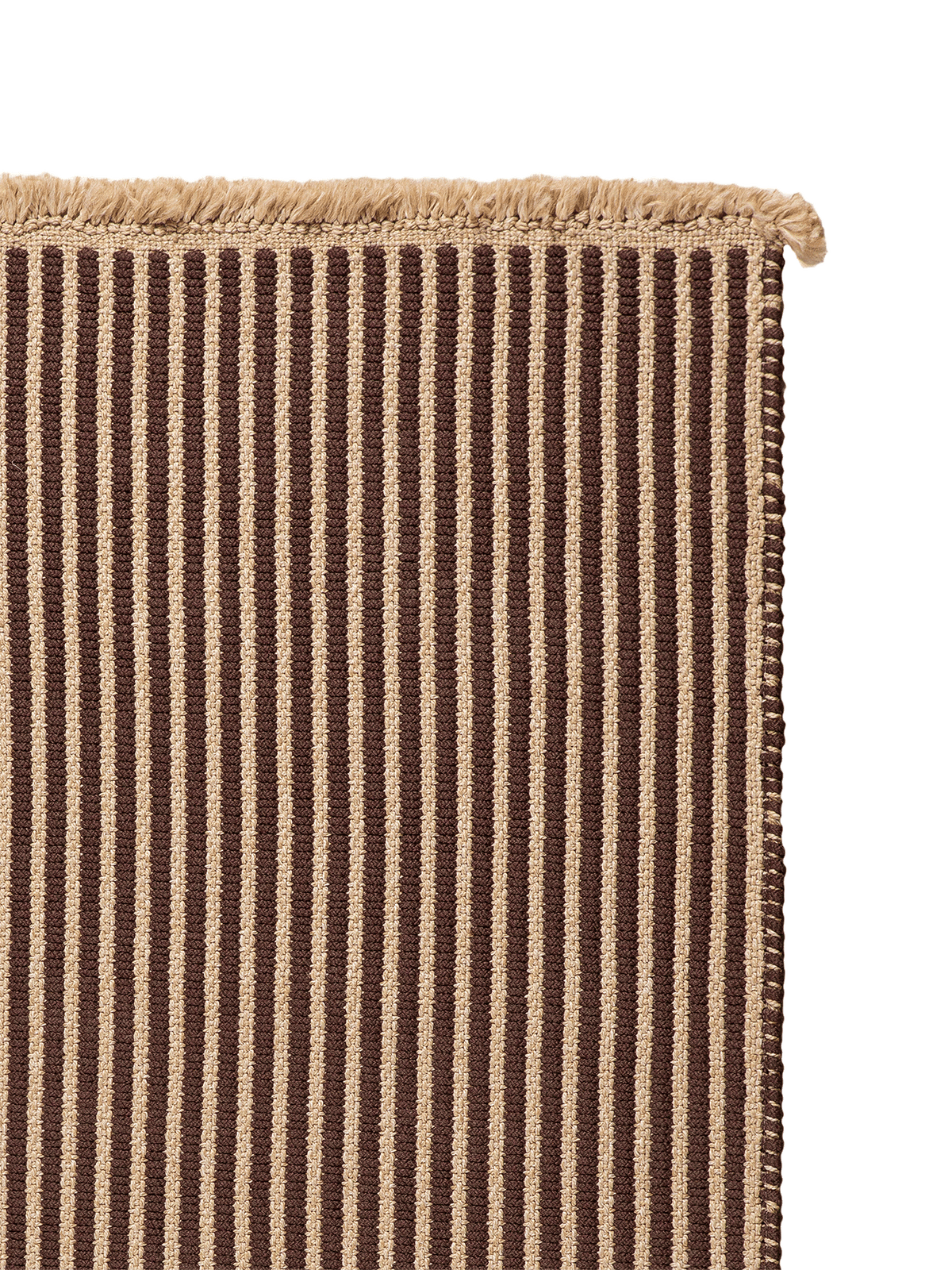 Transition Brown Outdoor Ribbed Rug
