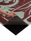 Brooch  Burgundy Chenille Rug