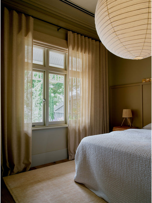 Banksia honey washable wool knotted rug