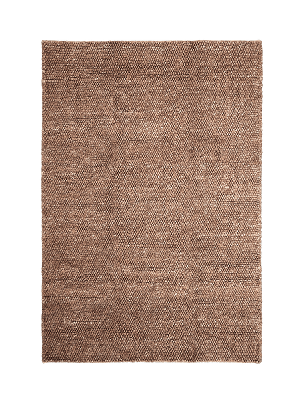 Marlborough brown washable wool heavy loop pile rug
