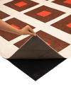 Square Orange Chenille Rug Chenille Rugs Double