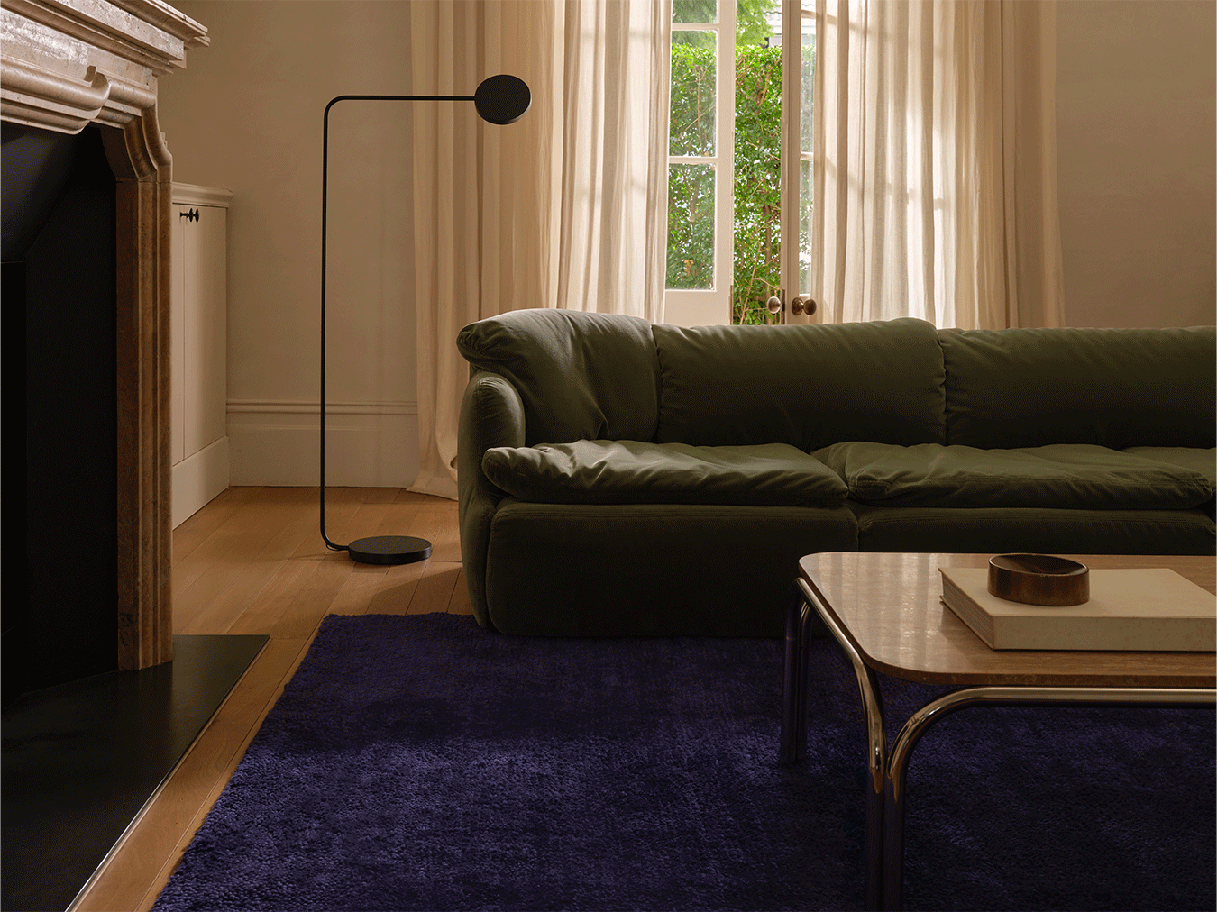 Otago Dark Plum Washable Wool Berber Rug double.online