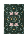 Beauty Green Chenille Rug