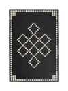 Centre Charcoal Chenille Rug