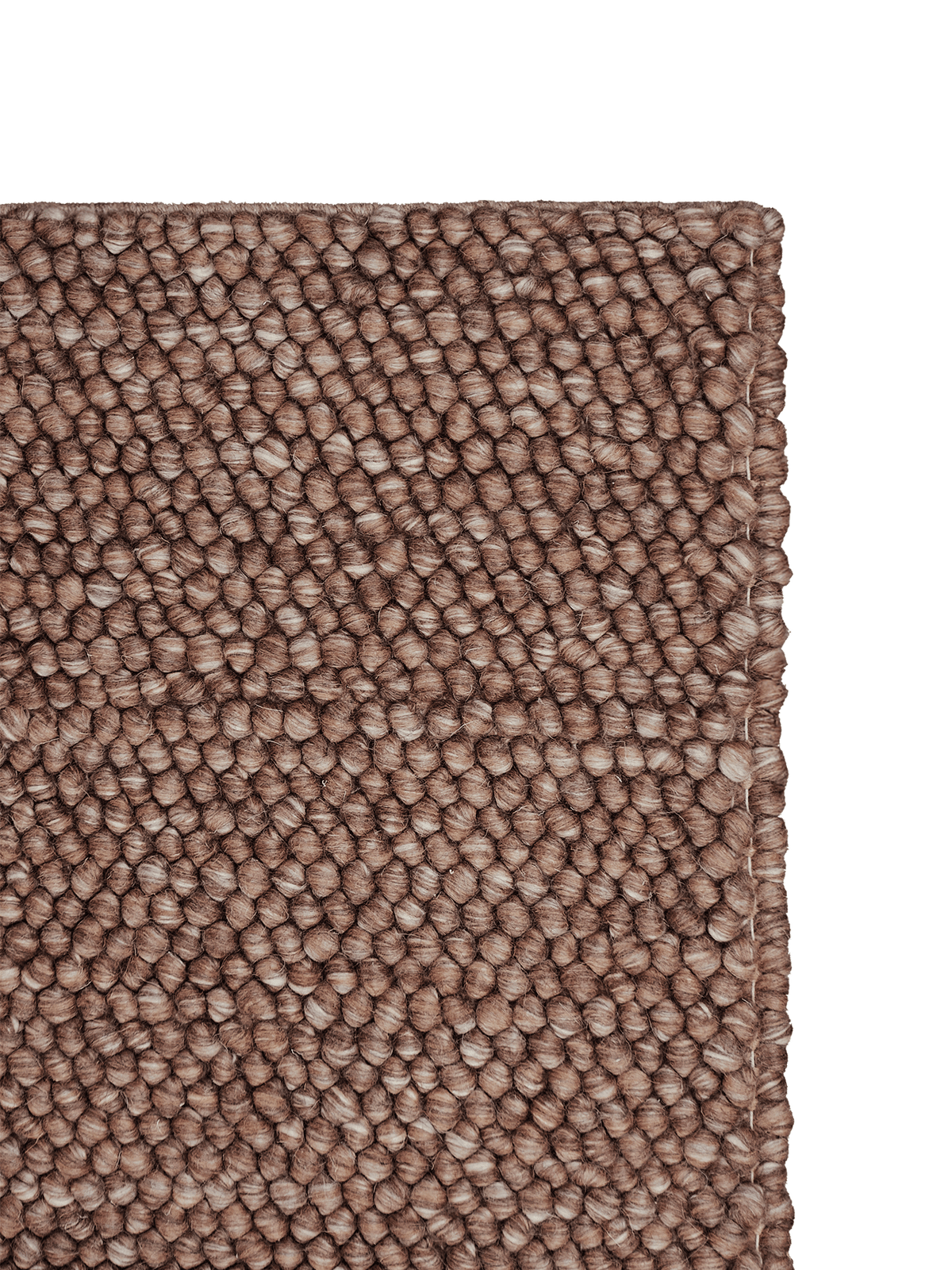 Marlborough Brown Washable Wool Heavy Loop Pile Rug