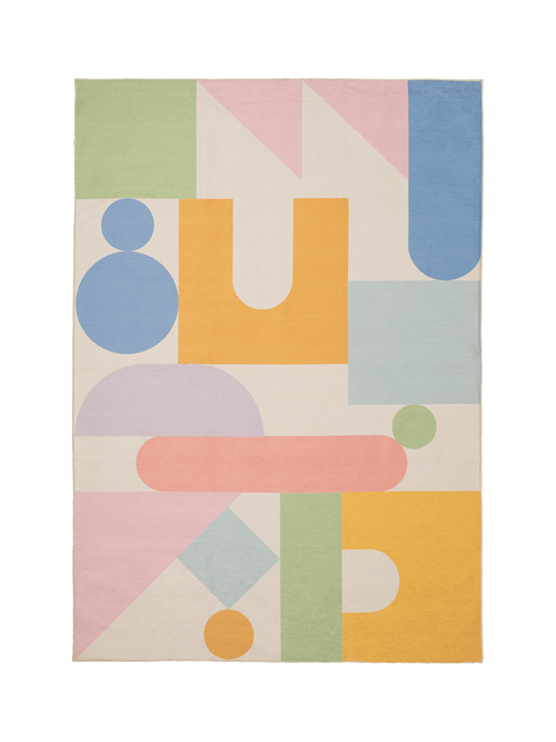 Playtime multi chenille rug chenille rugs double.online standard system 90x150cm