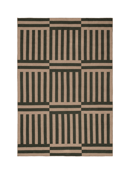 Unboxed olive new jute rug