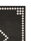Centre Charcoal Chenille Rug