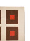 Square Orange Chenille Rug Chenille Rugs Double