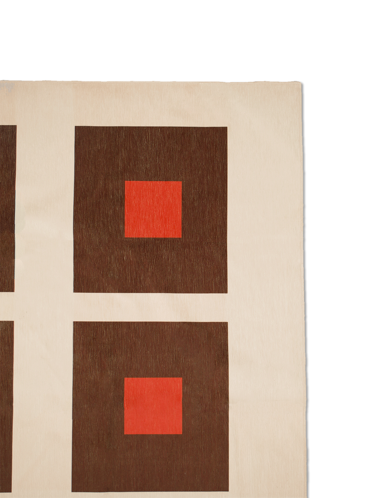 Square Orange Chenille Rug Chenille Rugs Double