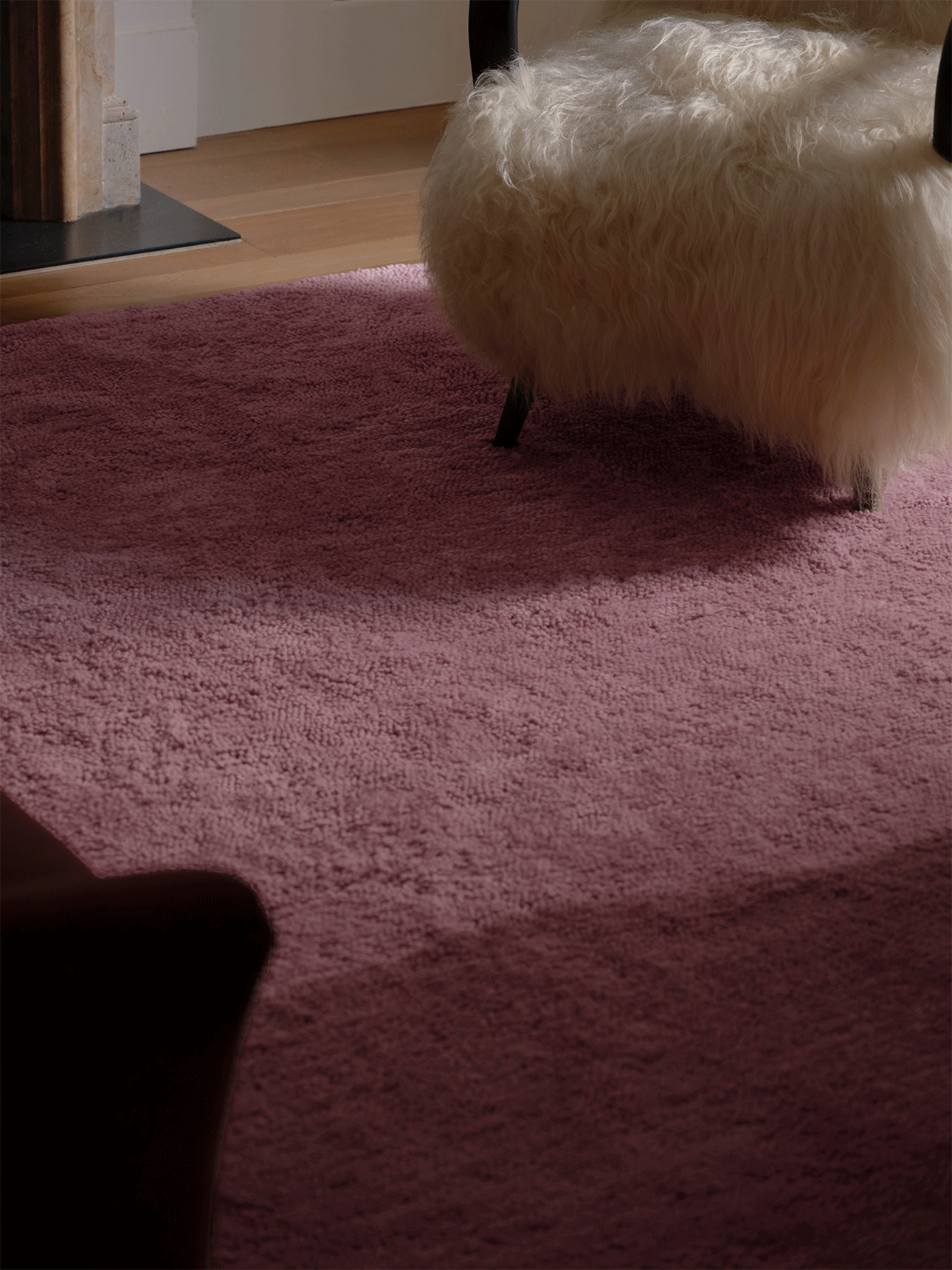 Otago Rose Washable Wool Berber Swatch double.online