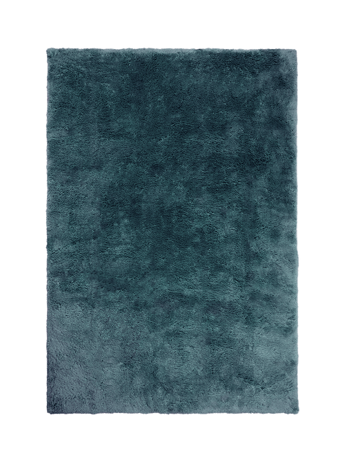 Soothe steel blue vegan wool rug