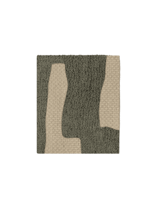 Tarkine green washable organic cotton swatch