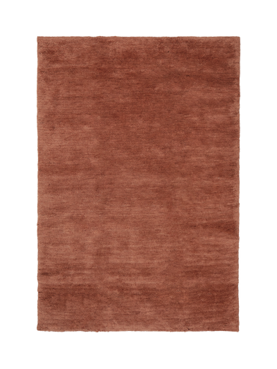 Waikato terracotta washable wool abrash dyed rug