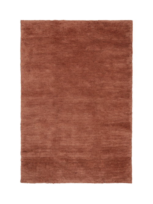 Waikato terracotta washable wool abrash dyed rug