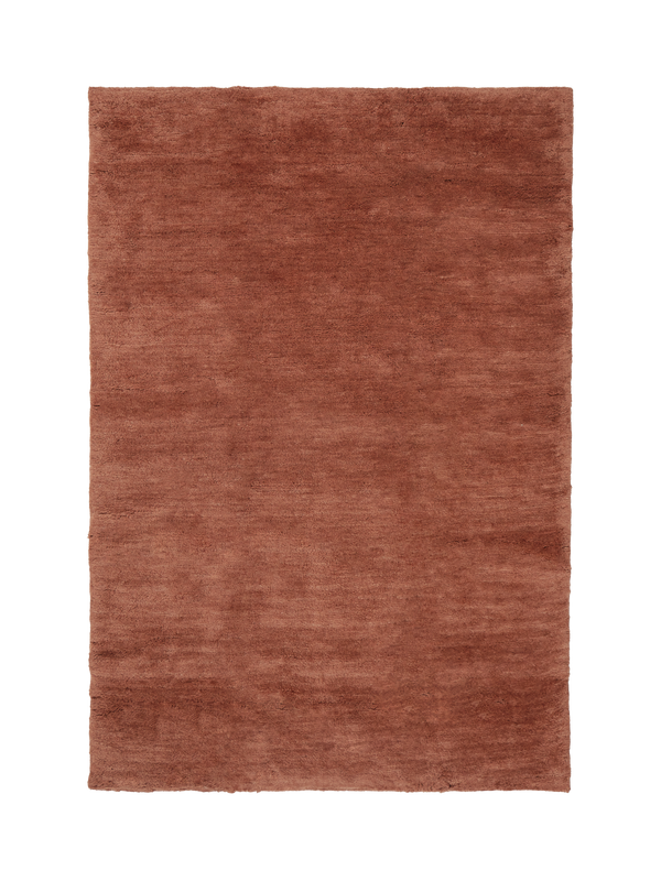 Waikato terracotta washable wool abrash dyed rug