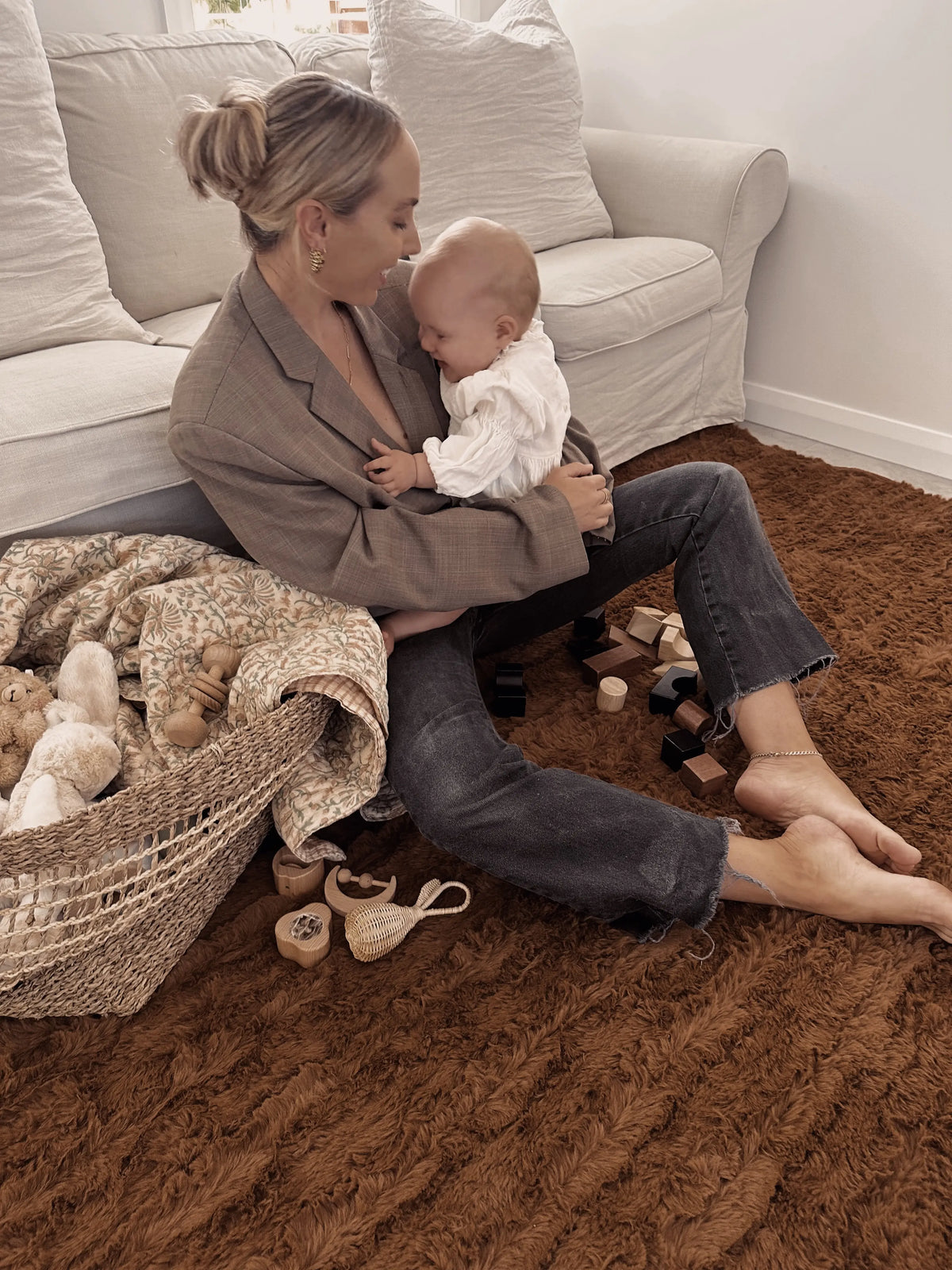 Willow Dark Tan Highland Rug