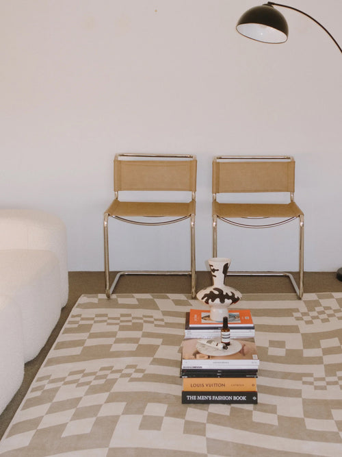 Win beige chenille rug