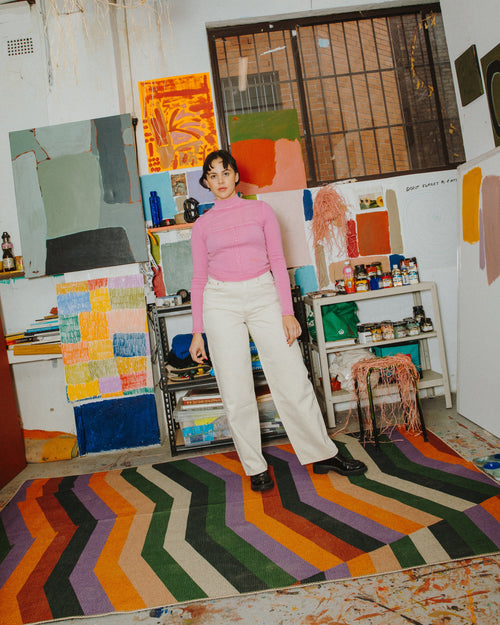 High multi new jute rug