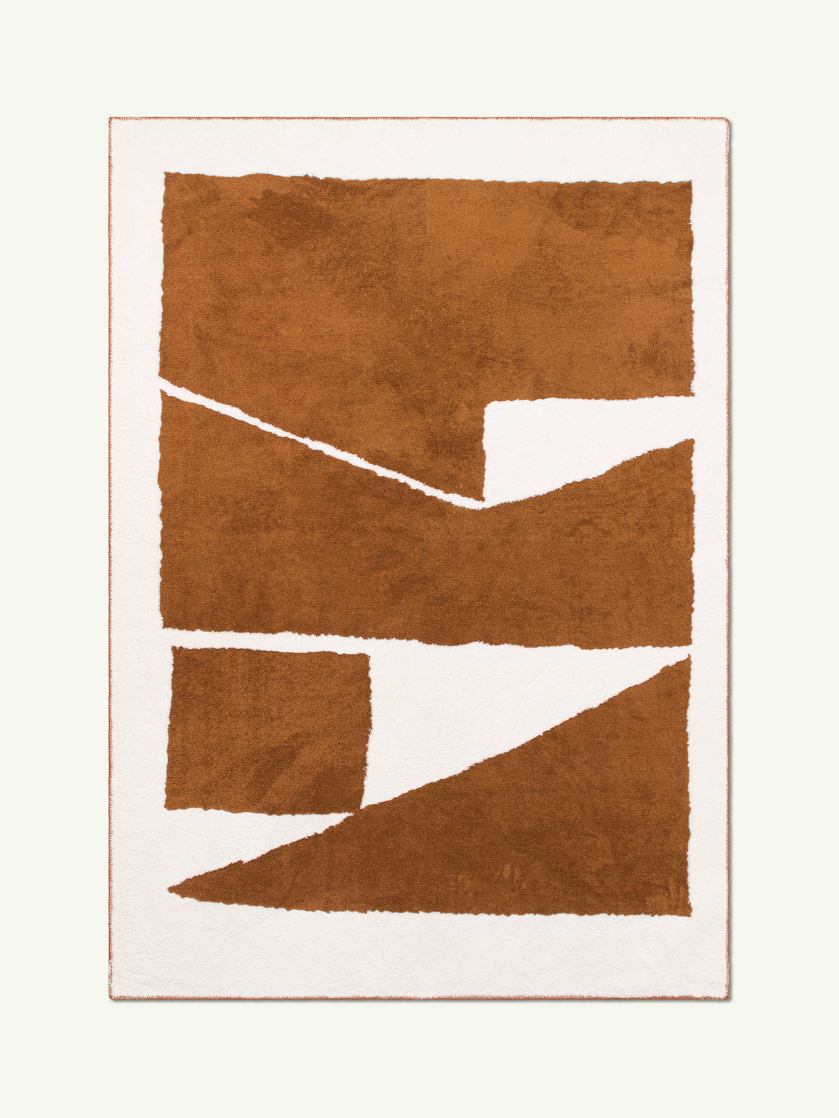 Human Brown Cotton Feel Rug