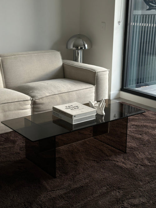 Soothe chocolate vegan wool rug