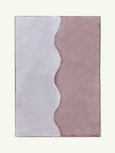 Tide mauve cotton feel rug