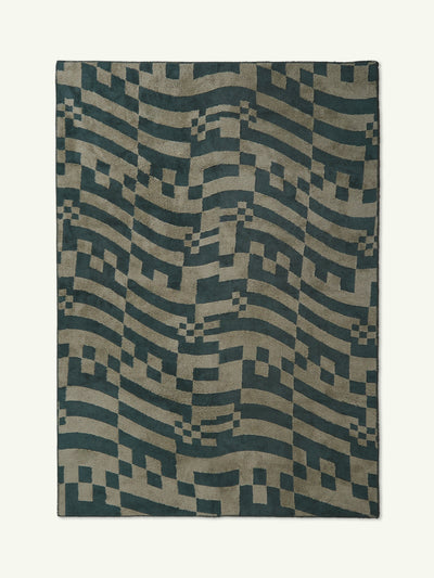 Relativity olive cotton feel rug