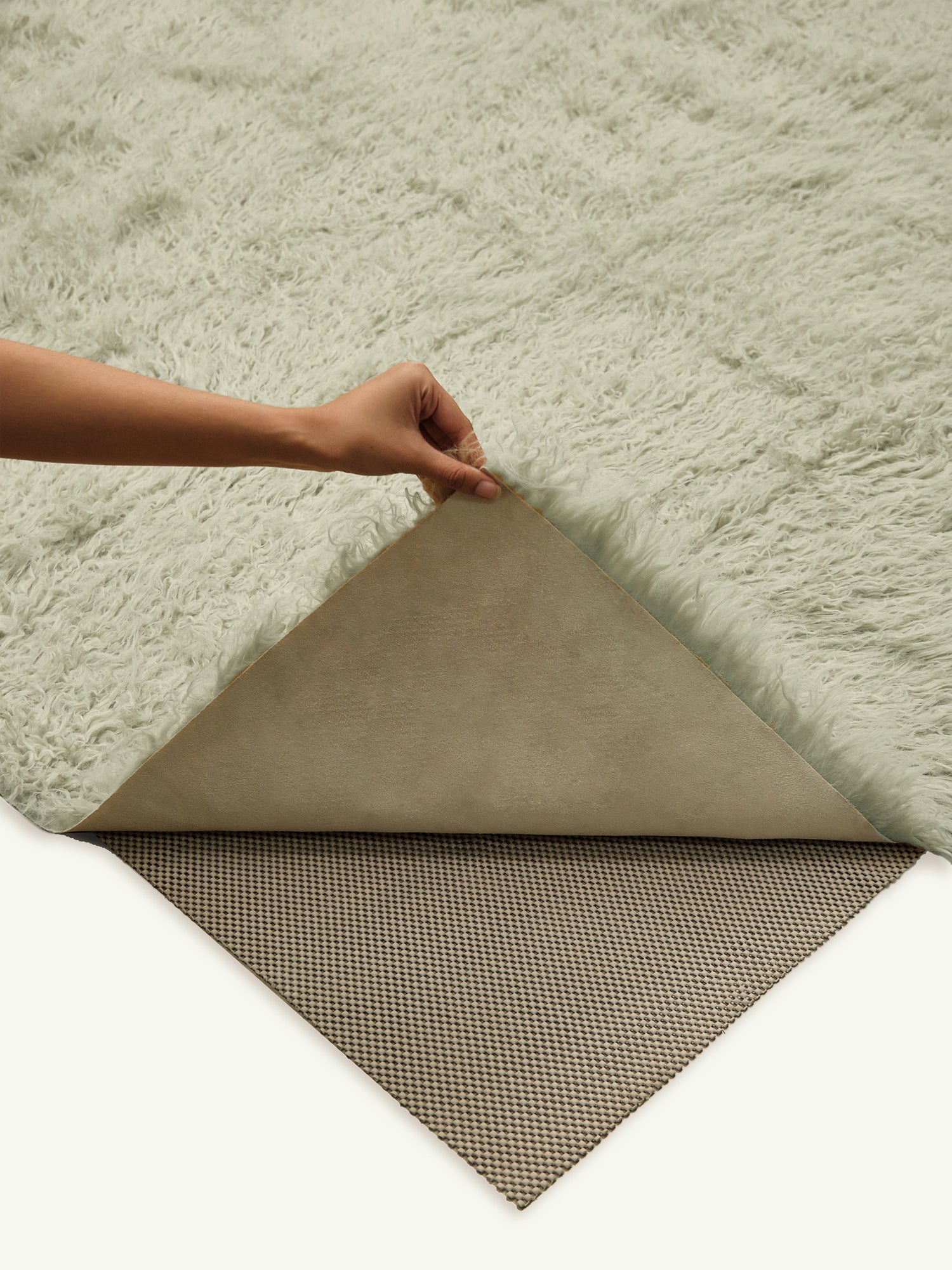 Haven Sage Vegan Flokati Shag Rug