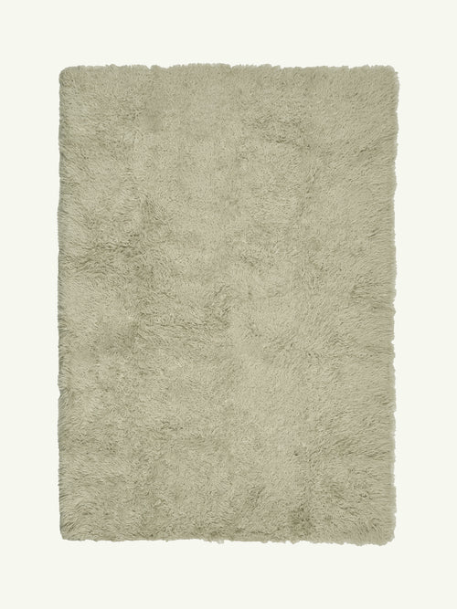 Haven sage vegan flokati shag rug