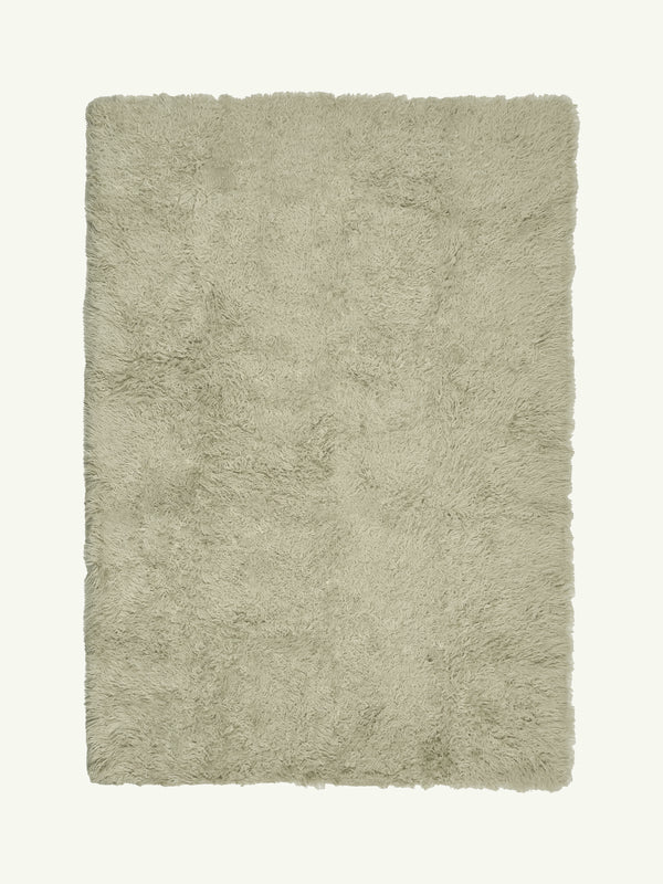 Haven sage vegan flokati shag rug