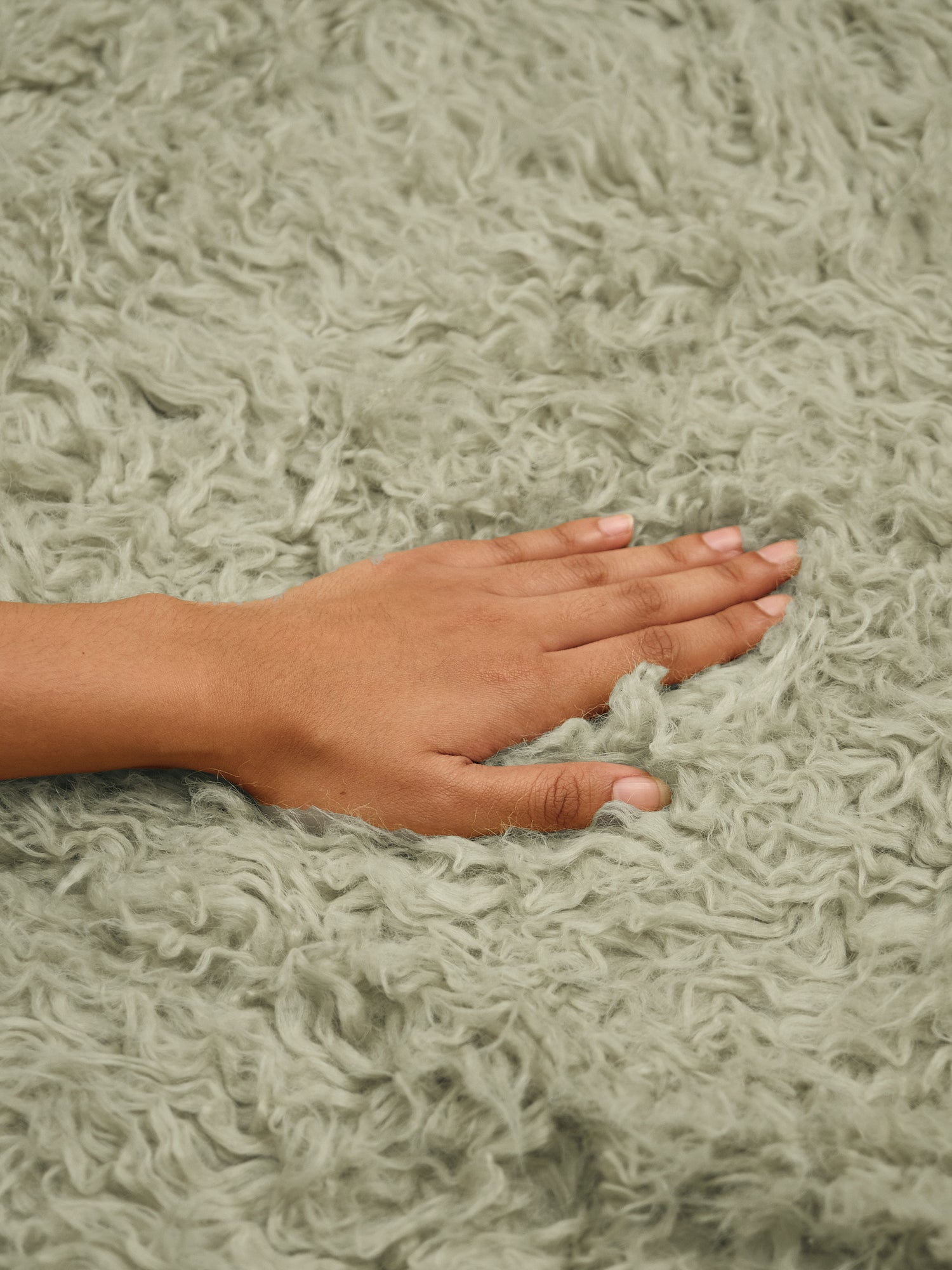 Haven Sage Vegan Flokati Shag Rug