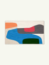 Shape Blue Chenille Rug